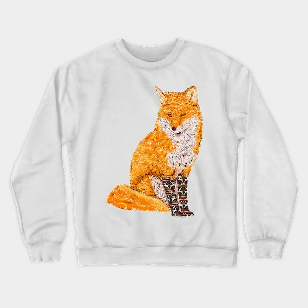 Snow & Fox ever Crewneck Sweatshirt by kookylove